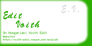 edit voith business card